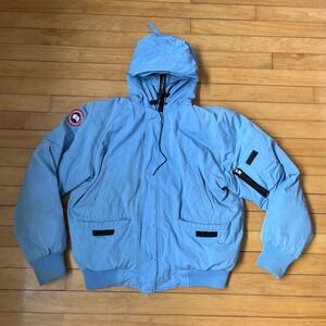 Canada Goose Chilliwack Bomber Jacket Light Blue Mens XL 4071MR Arctic Program